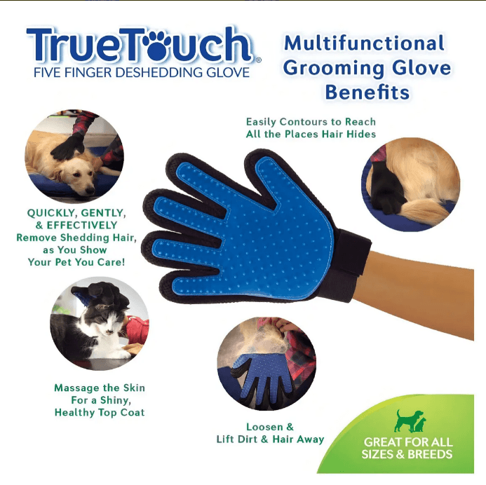 Cepillo guante True Touch Mascotas
